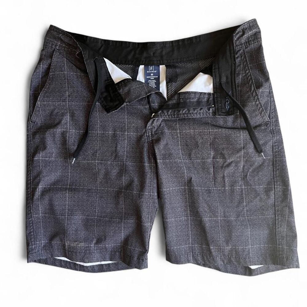 George Men's Grey and Black Shorts